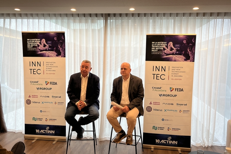 El president d’ACTINN, Albert Moltes, i el director general d'ACTINN,  Ignasi Martín.